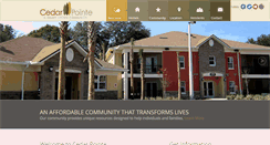 Desktop Screenshot of cedarpointeapt.com